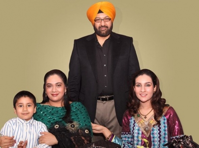 My family: wife Raman, son Jaibir and daughter Sabina.