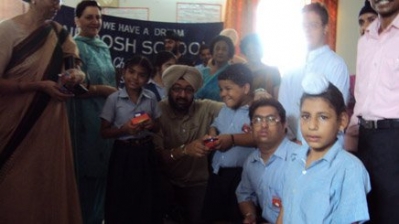 Visit to Nirdosh School for the Mentally challenged. On 4 August