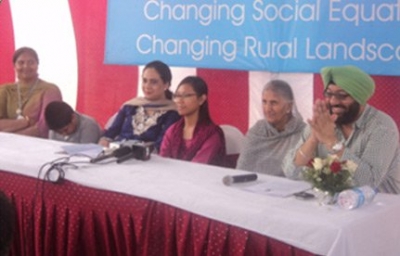 Ms Agatha Sangma – Minister of State for Rural Development with our family at Phallewal